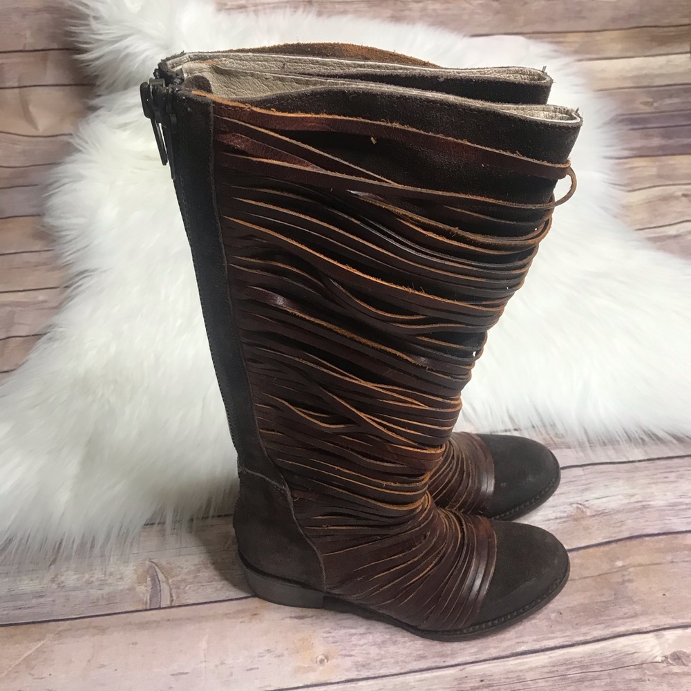Freebird by Steven Logan brown leather boot